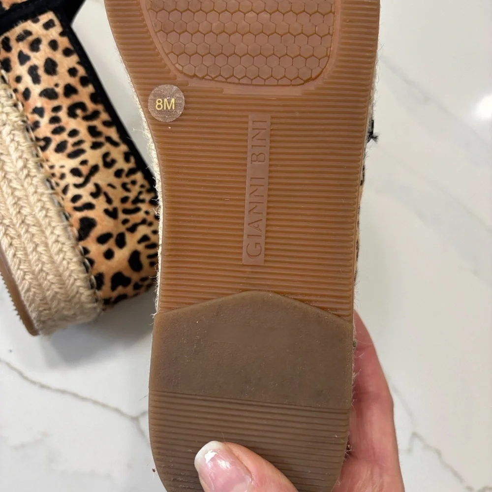 Gianni Bini Tan Leopard Espadrilles